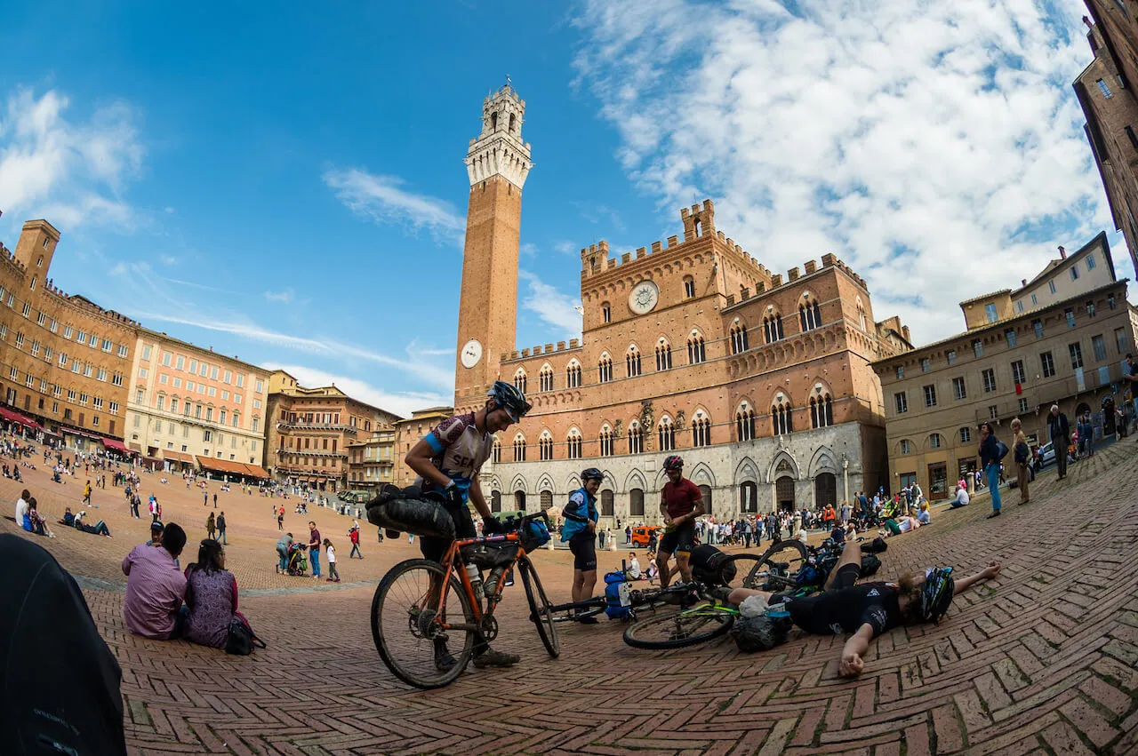 Rider in Piazza del Campo a Siena